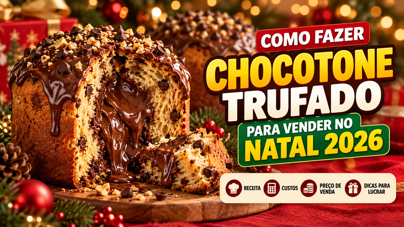 Como Fazer Chocotone Trufado para Vender no Natal 2026: Receita, Custos e Preço de Venda